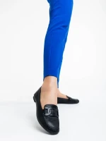 Дамски мокасини черни от екологична кожа Kaylin