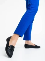 Дамски мокасини черни от екологична кожа Kaylin