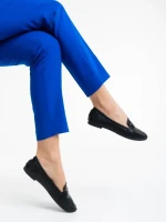 Дамски мокасини черни от екологична кожа Kaylin