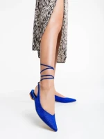 Дамски балеринисини от текстилен материал Nadetta