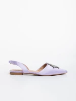 Дамски обувки лилави от текстилен материал Jenita