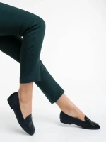 Дамски мокасини черни от екологична кожа Riarna