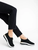 Дамски спортни обувки черни от текстилен материал Romeya