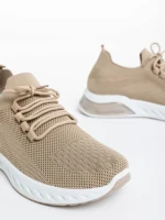 Мъжки  спортни обувки бежови от текстилен материал Amal