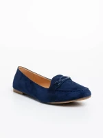 Дамски мокасини сини от текстилен материал Ritanya