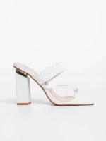 Дамско сабо бели от екологична кожа Sabira