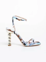 Дамски сандали сини от екологична кожа Sheera