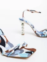 Дамски сандали сини от екологична кожа Sheera