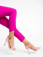 Дамски сандали розови от екологична кожа Soriya