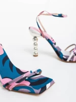 Дамски сандали розови от екологична кожа Sheera