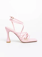 Дамски сандали розови от екологична кожа Seraya
