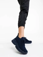 Дамски спортни обувки сини от текстилен материал Donia