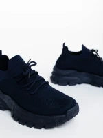 Дамски спортни обувки сини от текстилен материал Donia