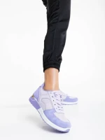 Дамски спортни обувки лилави от текстилен материал Laraine