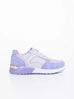 Дамски спортни обувки лилави от текстилен материал Laraine