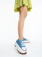 Дамски кецове сини от текстилен материал Lanaya