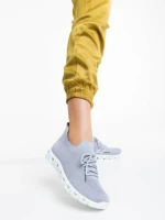 Дамски спортни обувки сиви от текстилен материал Romeesa