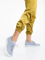 Дамски спортни обувки сиви от текстилен материал Romeesa