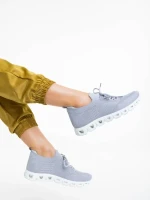 Дамски спортни обувки сиви от текстилен материал Romeesa