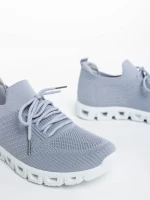 Дамски спортни обувки сиви от текстилен материал Romeesa
