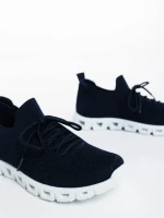 Дамски спортни обувки морско сини от текстилен материал Romeesa