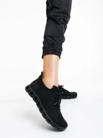 Дамски спортни обувки черни от текстилен материал Romeesa