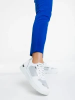 Дамски спортни обувки бели от екологична кожа Litsa