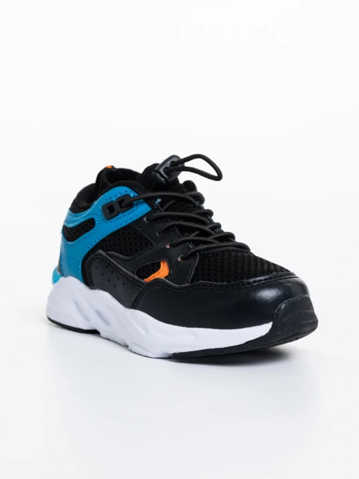 Детски спортни обувки черни от екологична кожа Kaori