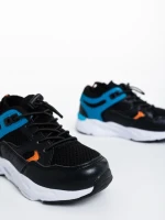 Детски спортни обувки черни от екологична кожа Kaori