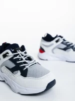 Детски спортни обувки бели от екологична кожа Kaori