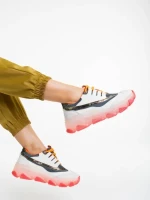 Дамски спортни обувки бели от екологична кожа Amalia