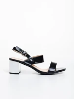 Дамски сандали черни от екологична кожа Enos