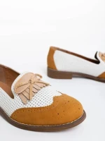 Дамски мокасини камел от екологична кожа Carmen