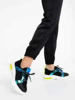 Дамски спортни обувки черни от текстилен материал Doina