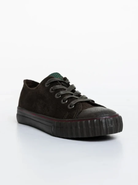 Детски тенис обувки зелени от текстилен материал Semeko