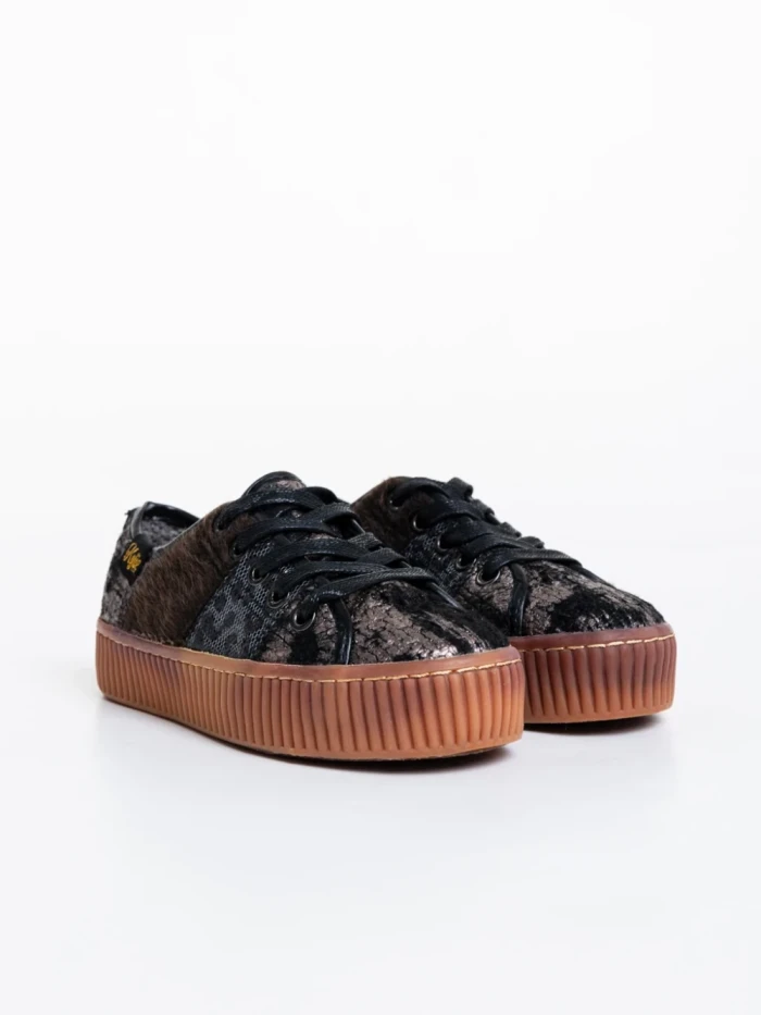 Детски тенис маратонки сиви от текстилен материал Pavel