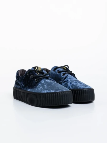 Детски тенис обувки сини от текстилен материал Leonard