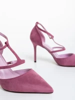 Дамскиобувки  лилави от текстилен материал  Yomaris