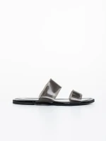 Дамски чехли черни от каучук Morna