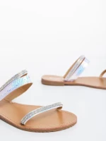 Дамски чехли преливащи от екологична кожа Aurora