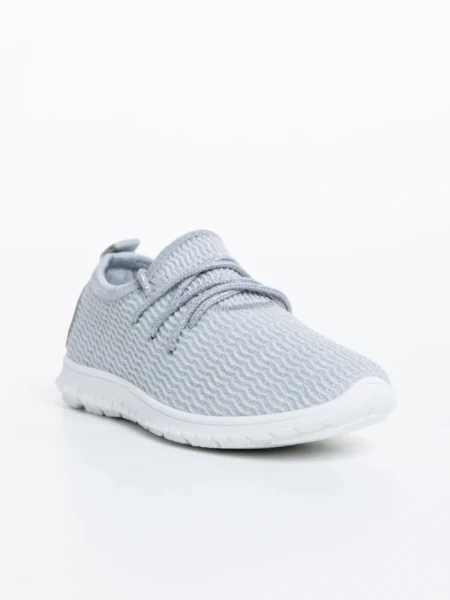 Детски спортни обувки сребристи от текстилен материал Winda