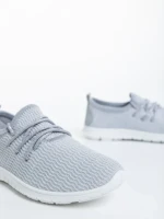 Детски спортни обувки сребристи от текстилен материал Winda