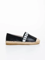 Дамски еспадрили черни от екологична кожа Rodica