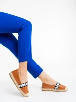 Дамски еспадрили камел от екологична кожа Rodica