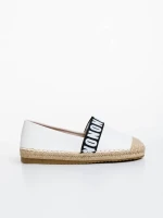 Дамски еспадрили  бели от екологична кожа Rodica