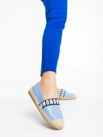 Дамски еспадрили  сини от екологична кожа Rodica