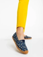 Дамски еспадрили морско сини от текстилен материал Ligia