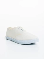 Детски тенис маратонки бежови от текстилен материал Aria