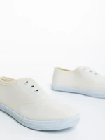 Детски тенис маратонки бежови от текстилен материал Aria