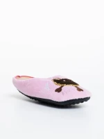 Детски пантофи розови от синтетичен косъм Agape